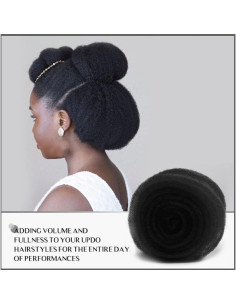 Kit de Esponja para Cabello Negro - Relleno y Moldeador de Moño 2