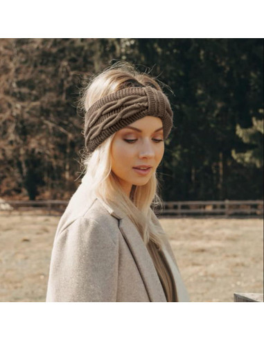 Banda para la Cabeza DRESHOW Mujer Invierno Forrada de Felpa