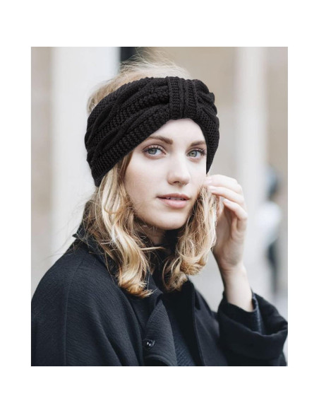 Banda para la Cabeza DRESHOW Mujer Invierno Forrada de Felpa