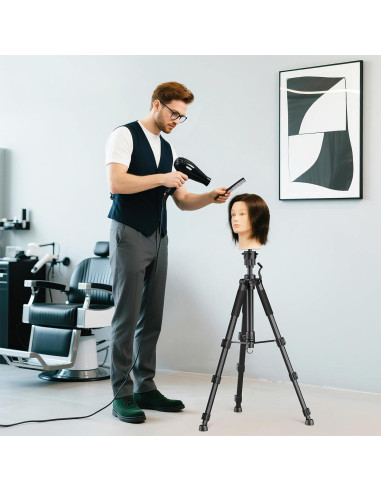 Soporte de Peluca Trípode Retbtnm Ajustable 54 cm Metal