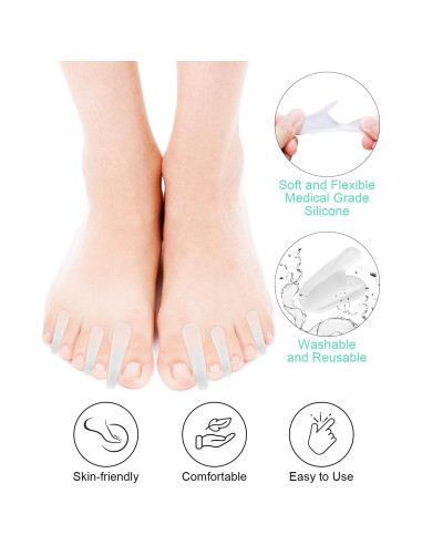 Separadores de Dedos de Gel BLATOWN 18 Pcs para Juanetes