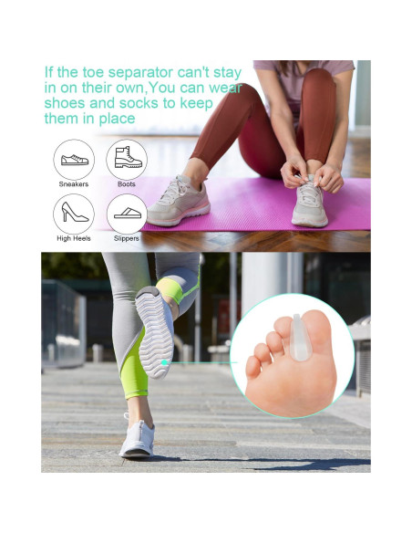 Separadores de Dedos de Gel BLATOWN 18 Pcs para Juanetes