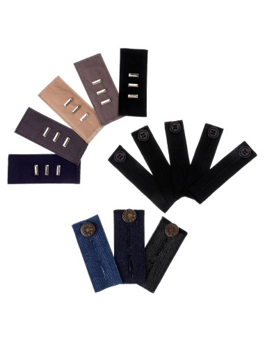 Juego de 13 Extensores de Cintura Elásticos Skylety Ajustables