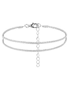 Tobilleras de Plata Esterlina Ajustables para Mujeres - Impermeables