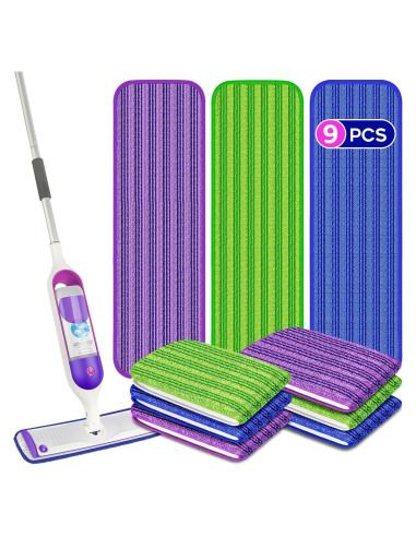9 Almohadillas de Mopa Reutilizables Papclean para Swiffer