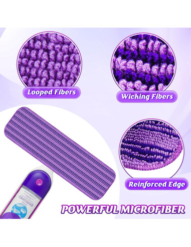 9 Almohadillas de Mopa Reutilizables Papclean para Swiffer