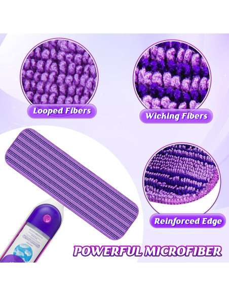 9 Almohadillas de Mopa Reutilizables Papclean para Swiffer