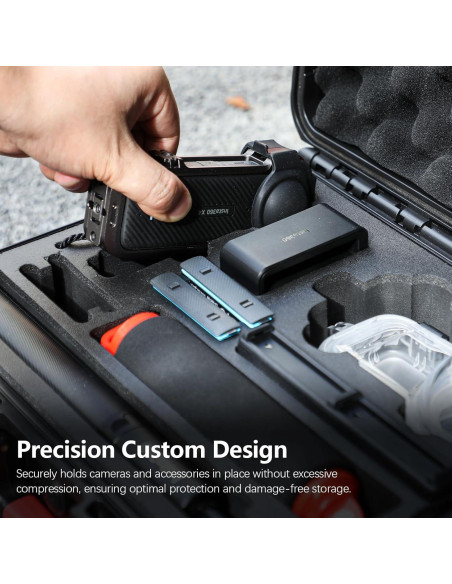 Funda Dura Impermeable Amazear para Insta360 X4 X5 - 35x28.5cm