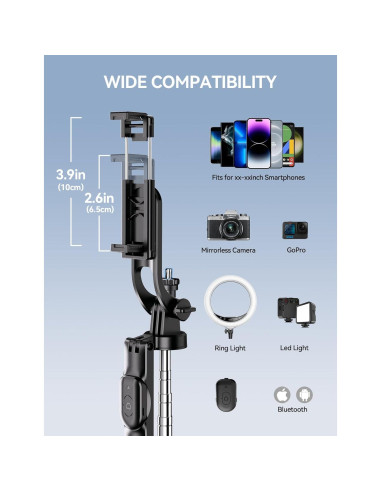 Soporte Trípode Multifuncional Takerers PT03 para Celular
