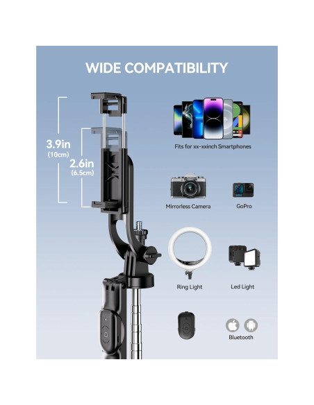 Soporte Trípode Multifuncional Takerers PT03 para Celular
