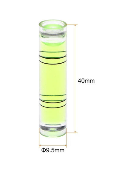 Nivel de Burbuja Cilíndrico HARFINGTON 9.5mm Verde - 4 Pcs