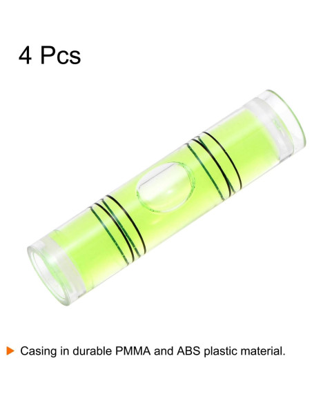 Nivel de Burbuja Cilíndrico HARFINGTON 9.5mm Verde - 4 Pcs