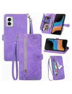 Funda de Cuero PU DAMONDY para RAZ Memory 2024 - Púrpura