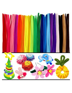 400 Limpiapipas Chenille MITINU 30.48cm 20 Colores Manualidades