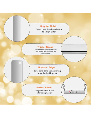 30 Etiquetas Colgantes Vacías Rectangulares Yaomiao Plata 35x6mm