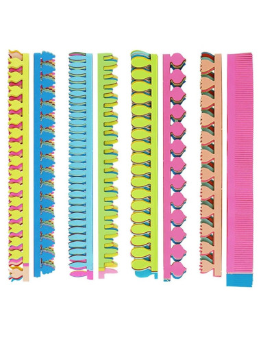 Tiras de Papel Quilling Coloridas Saktopdeco 72 Piezas 35 cm