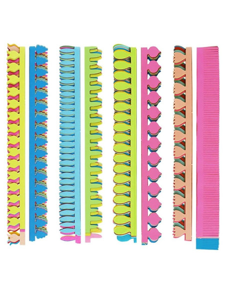 Tiras de Papel Quilling Coloridas Saktopdeco 72 Piezas 35 cm