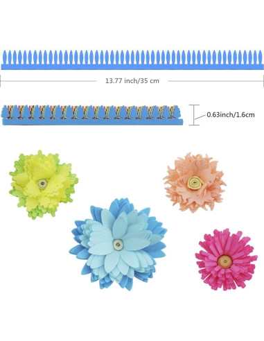Tiras de Papel Quilling Coloridas Saktopdeco 72 Piezas 35 cm