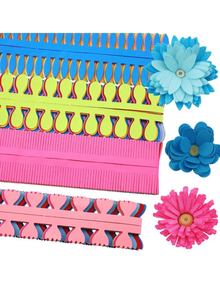 Tiras de Papel Quilling Coloridas Saktopdeco 72 Piezas 35 cm