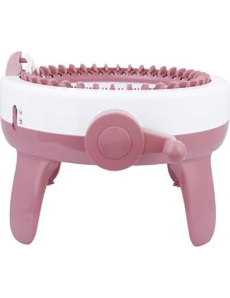 Máquina de Tejer Sentro 40 Agujas Eléctrica Rosa y Blanco