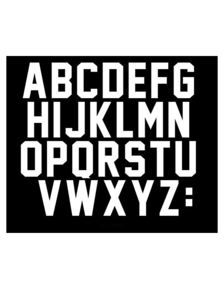 Letras de Planchar Blancas 2" FANBRILLIANT 78 Piezas