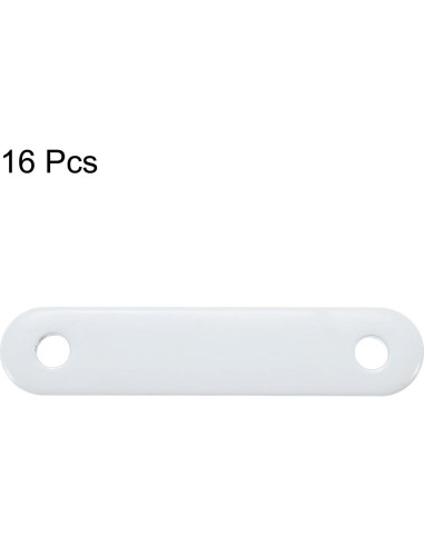 Pesas para Cortinas uxcell 50g Hierro Blanco 16 Piezas