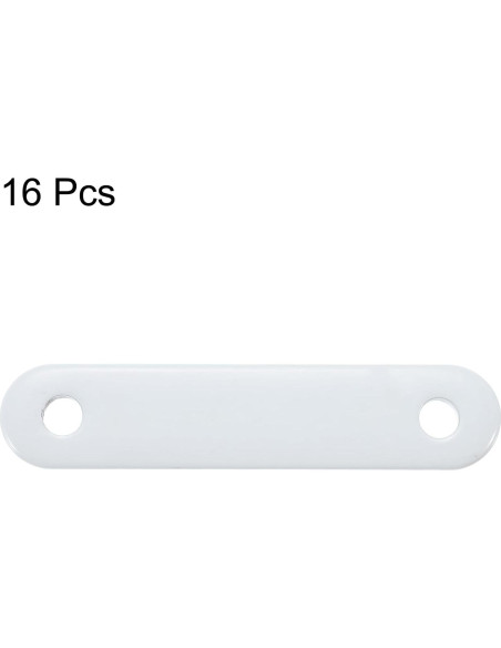 Pesas para Cortinas uxcell 50g Hierro Blanco 16 Piezas