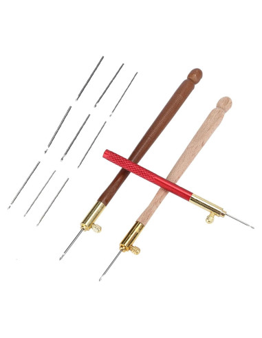 Kit de Ganchos de Bordado Yuecoom con 9 Agujas Intercambiables