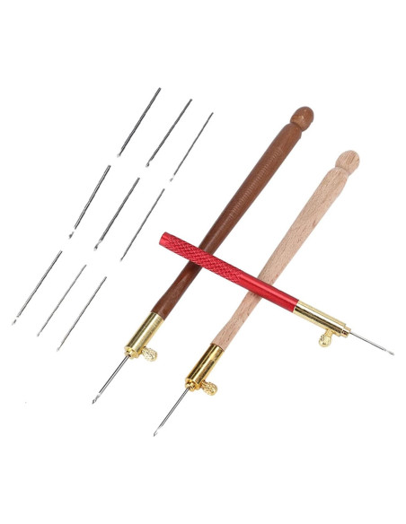Kit de Ganchos de Bordado Yuecoom con 9 Agujas Intercambiables