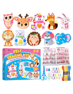 Kit de Costura Funtopia para Niños - 10 Proyectos DIY de Animales