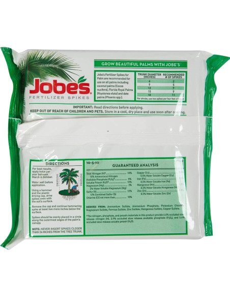 Picos de Fertilizante para Palmas Jobe's 01010 - 5 Unidades