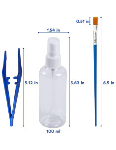 Kit de Inicio para Enclosure de Araña Saltadora Homedy S Azul 2