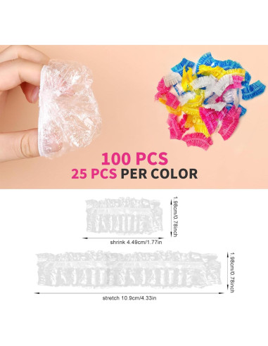 Cubiertas de Oído Desechables Impermeables 100PCS - Genérico