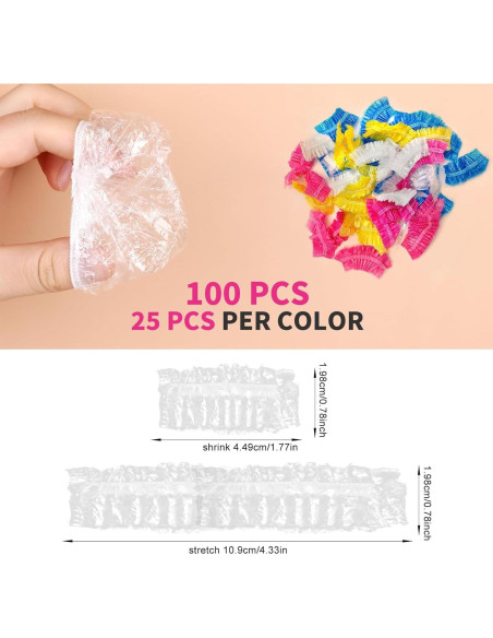 Cubiertas de Oído Desechables Impermeables 100PCS - Genérico