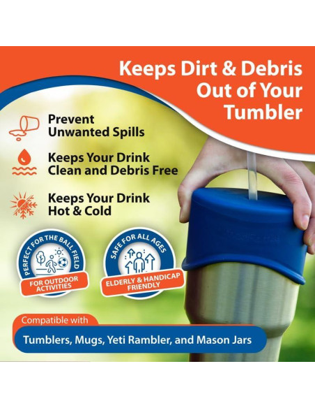 Tapa de Vaso de Silicona ModFamily - 3 Colores, A prueba de Derrames