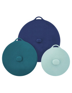 Tapa de Silicona DASH 20-30 cm, Turquesa, Apta Microondas