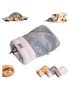 Saco de dormir para gatos JCATPD M-43.9x37.1cm Gris