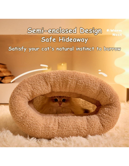 Saco de dormir para gatos JCATPD M-43.9x37.1cm Gris