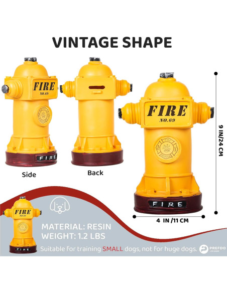 Poste de Orina para Perros Prefdo Mini Amarillo 23.9 cm