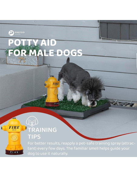 Poste de Orina para Perros Prefdo Mini Amarillo 23.9 cm