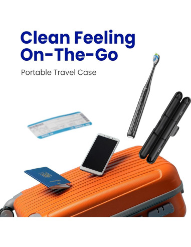 Cepillo de Dientes Eléctrico Sonic 7AM2M - Compacto, 2 Cabezas, Carga Tipo-C