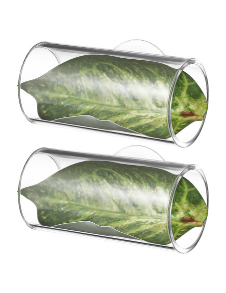 Escondite para Peces Betta Kisangel con Hoja y Ventosa 8x4cm