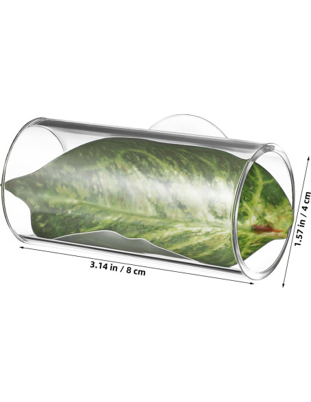 Escondite para Peces Betta Kisangel con Hoja y Ventosa 8x4cm