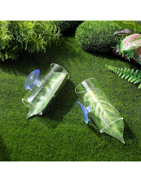 Escondite para Peces Betta Kisangel con Hoja y Ventosa 8x4cm