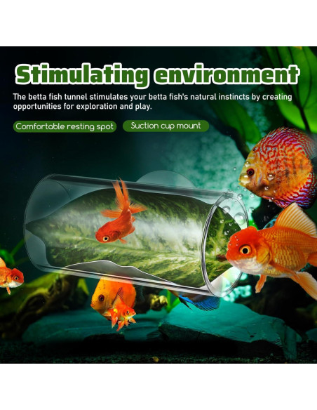Escondite para Peces Betta Kisangel con Hoja y Ventosa 8x4cm