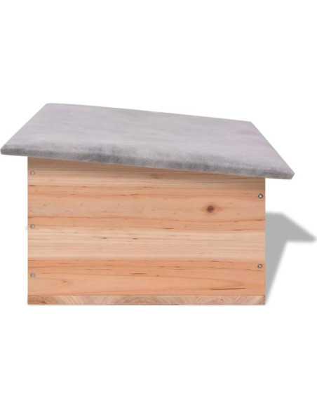 Casa para Erizos vidaXL de Madera Sólida 45x33x22 cm