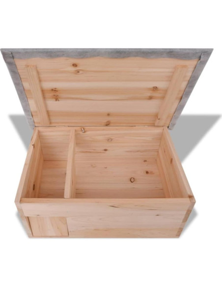 Casa para Erizos vidaXL de Madera Sólida 45x33x22 cm