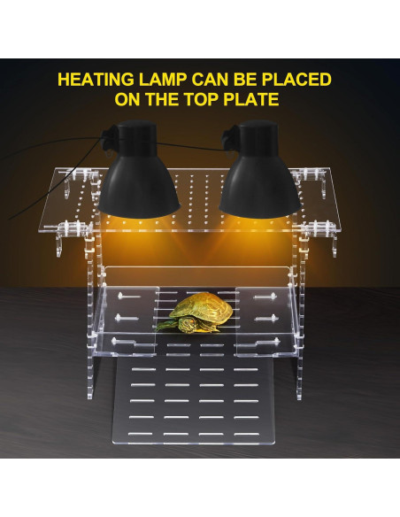 Plataforma de Sol para Tortugas Chunful 40-48 cm Acrílico