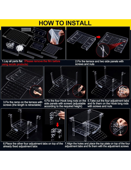 Plataforma de Sol para Tortugas Chunful 40-48 cm Acrílico