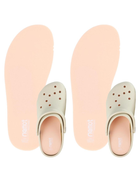 Plantillas para Zuecos Riemot 2 Pares Espuma Viscoelástica Rosa